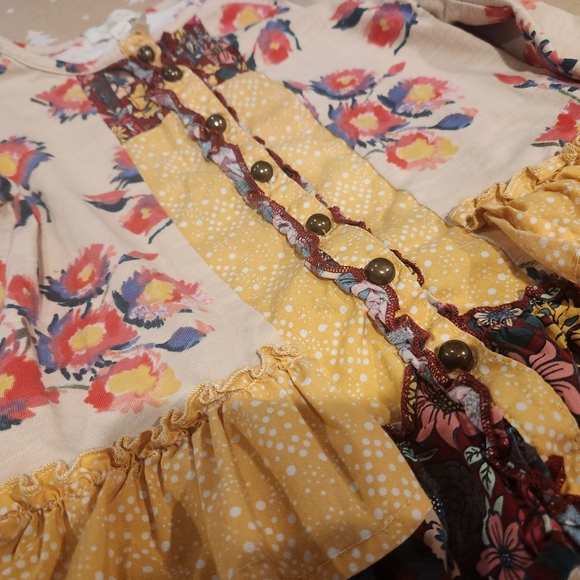 Matilda Jane 2 tunic top button down cardigan floral girls - Picture 2 of 5